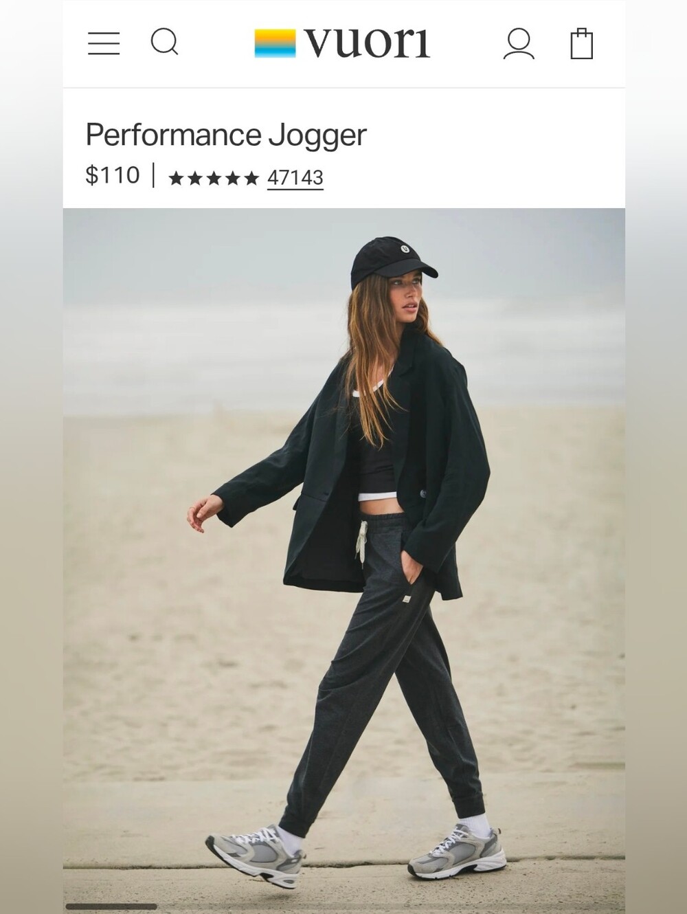 Vuori  Performance Joggers Dark Grey- Small